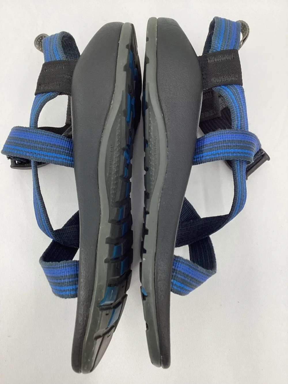 Chaco Black Outdoor Sandal with Blue Accent Strap